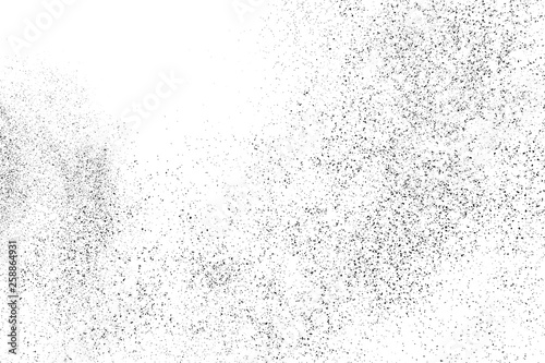  Black Grainy Texture Isolated On White Background. Dust Overlay. Dark Noise Granules. Digitally Generated Image. Vector Design Elements, Illustration, Eps 10.