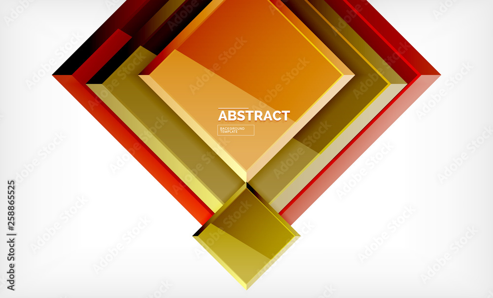 Geometric abstract background, modern square design Geometric abstract background, modern square design