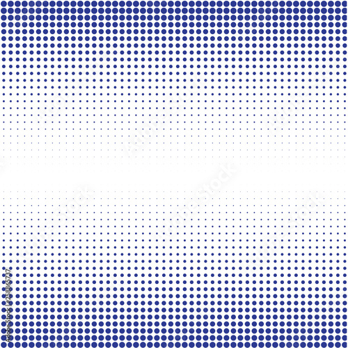 Background of blue dots on the white 