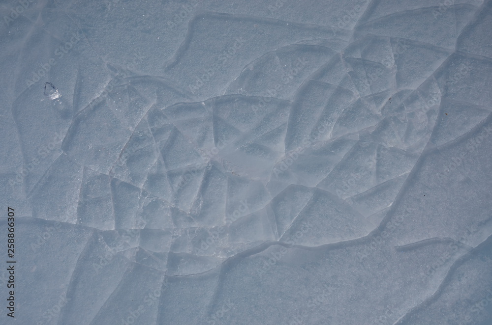 Obraz premium ice cracks