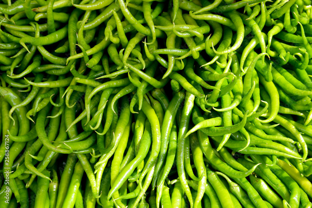background of green peppers background of green peppers