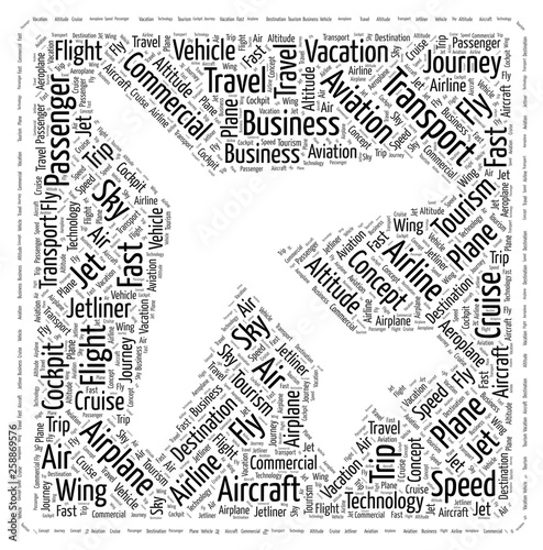 Airplane Sign Word Cloud