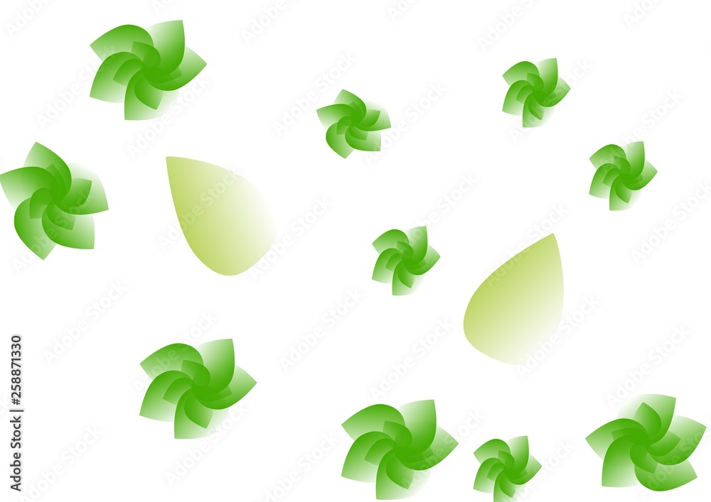 green flower of shape green flower of shape