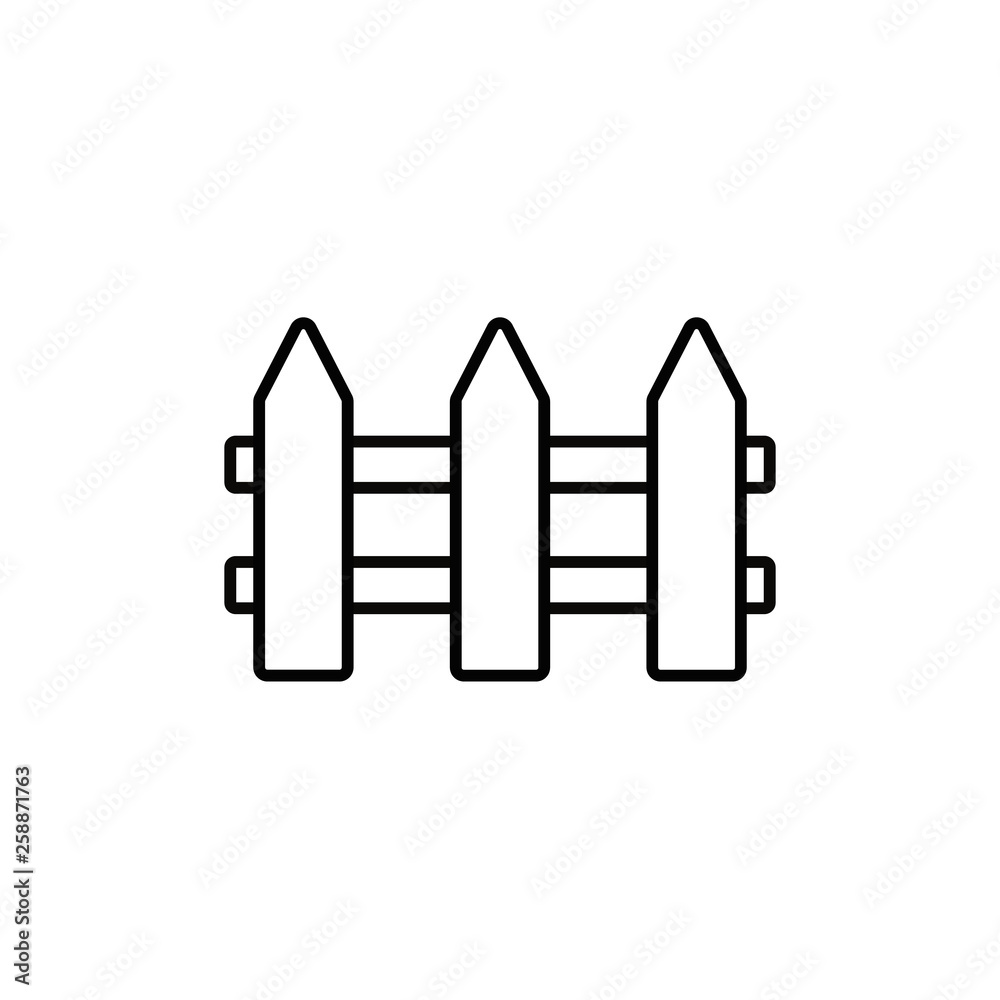 fence icon. vector illustration fence icon. vector illustration