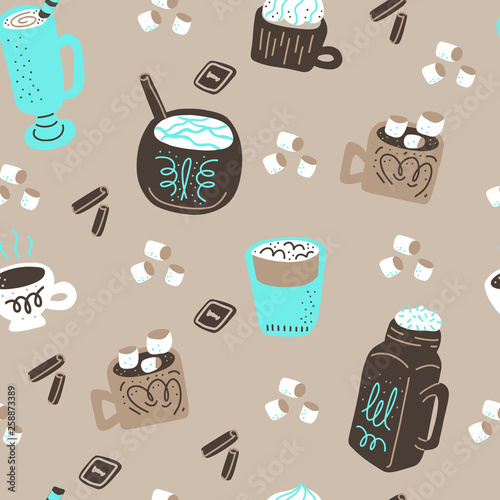 Hot Chocolate Vector Set