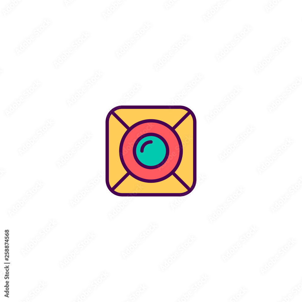 Spot light icon design. Photography and video icon vector design Spot light icon design. Photography and video icon vector design