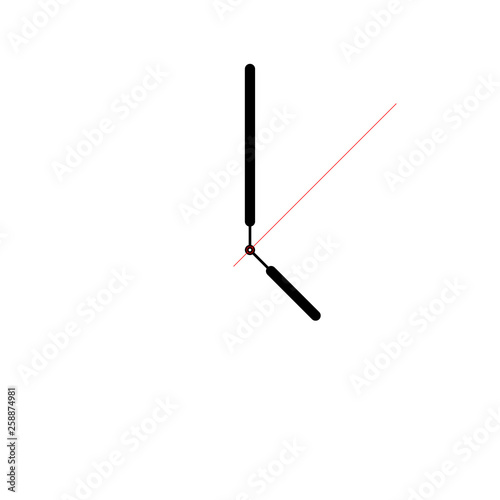 template isolated Clock. Clock screen. Watch on white background