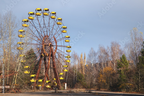Ferris wheel of Pripyat ghost town 2019