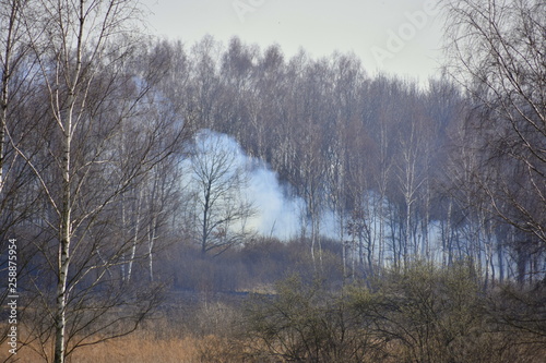 akcja gaszenia pozaru w Krakowie