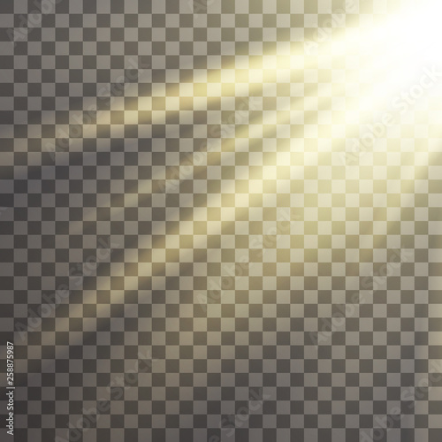 Light glow abstract ray explosion magic decoration effect holy template transparent background design vector illustration photo