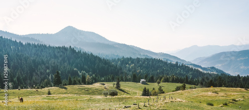 Mountain sunny landscape