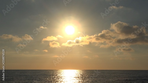 Sunset Beach  Sunrise on Seashore  Ocean at Sundown in Summer  Twilight Seascape