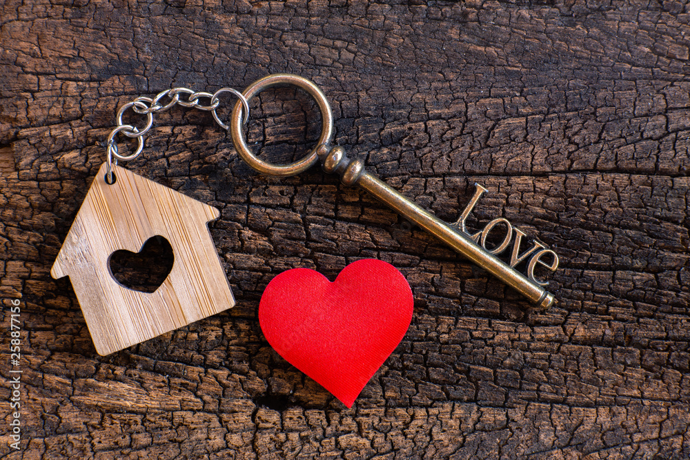 Home is where deals the heart is keyring