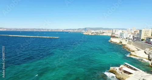 Wallpaper Mural Aerial of France, Cote d'azur, Menton, old city houses and sea in French riviera Torontodigital.ca