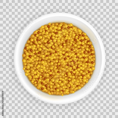 Mustard in a bowl