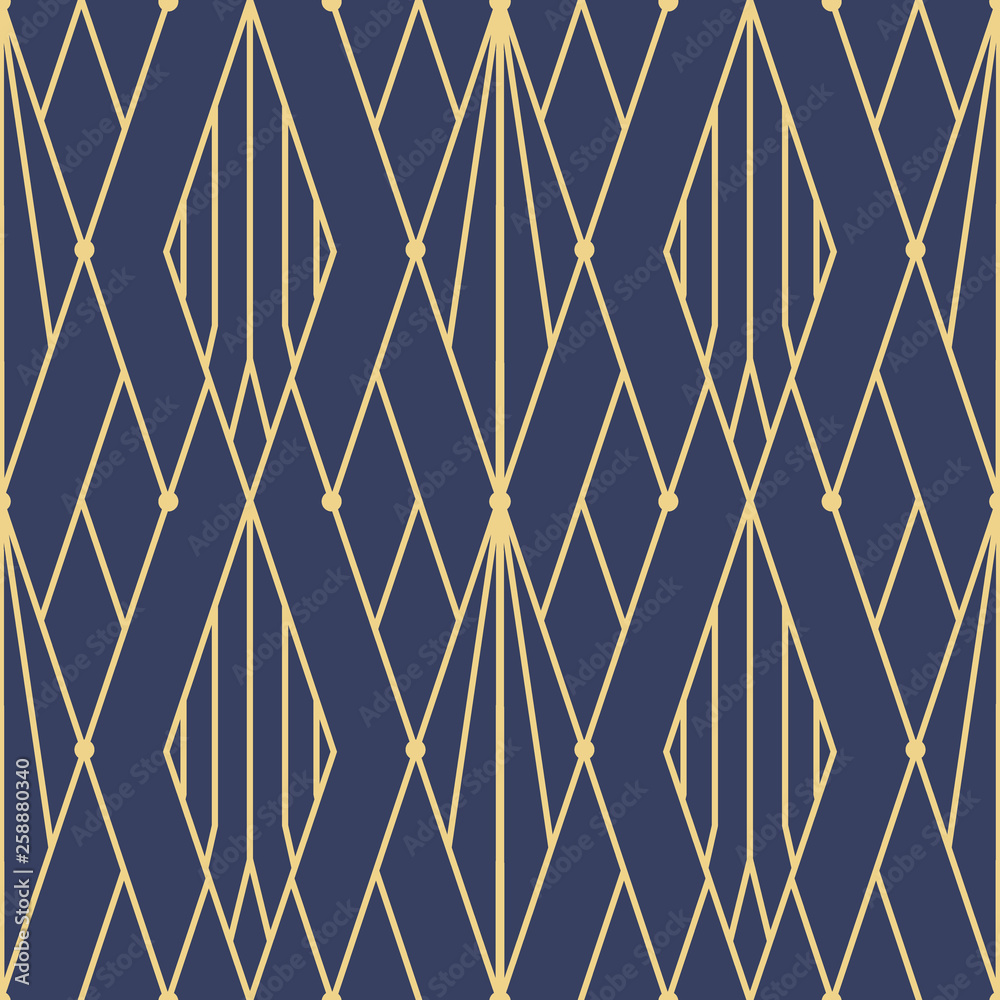 Template Abstract art deco blue CS6