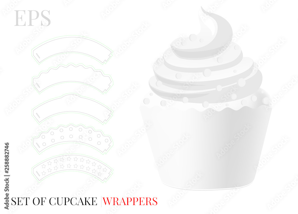 Cupcake Die Cut Free Printable