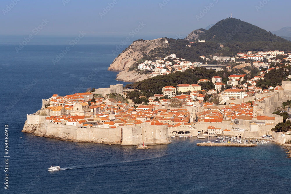 View of the old town of Dubrovnik Croatia