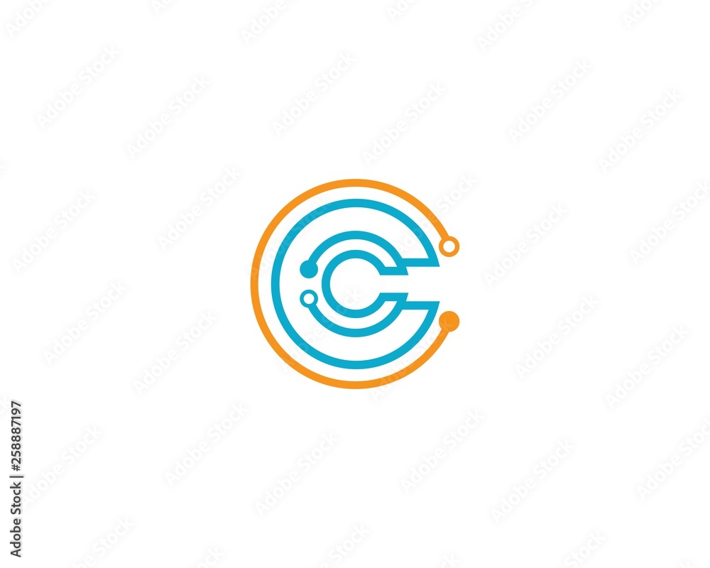 Technology logo template vector icon Technology logo template vector icon