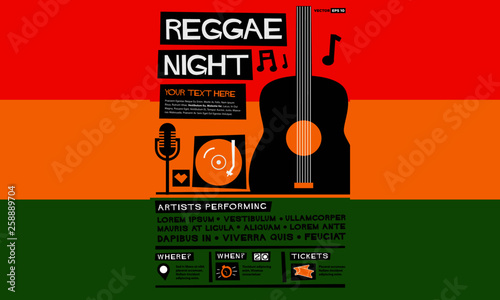 Reggae Night Poster Template