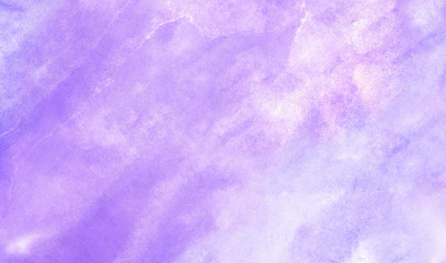 Beautiful ink effect grungy violet gradient water color artistic brush paint stain background. Paper textured vintage purple abstract watercolor painted illustration for retro aquarelle card design