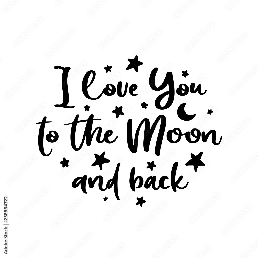 Vector typography romantic poster