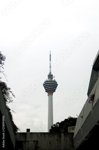 Wallpaper Mural KL tower Menara in Kuala Lumpur, Malaysia.  Torontodigital.ca