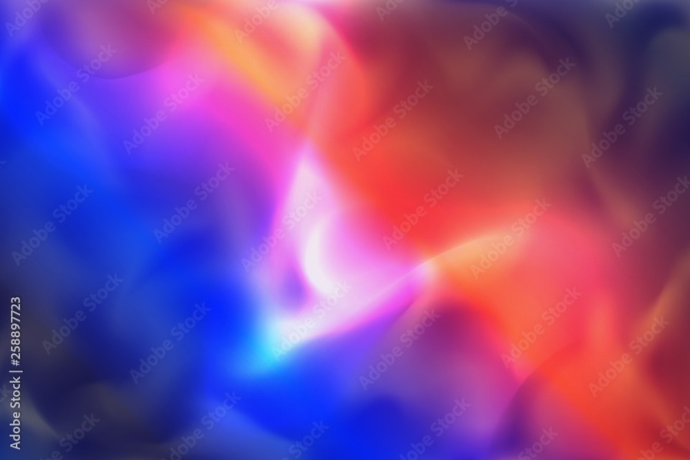 Blue and Red Wavy Smoke Vector Background Blue and Red Wavy Smoke Vector Background