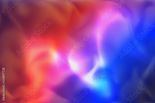 Blue and Red Wavy Smoke Vector Background