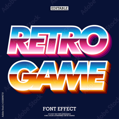 retro arcade game font for brand logotype