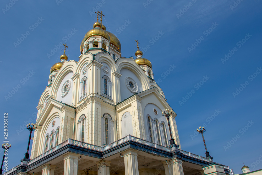Russia. Khabarovsk. Spaso-Preobrazhensky Cathedral Russia. Khabarovsk. Spaso-Preobrazhensky Cathedral