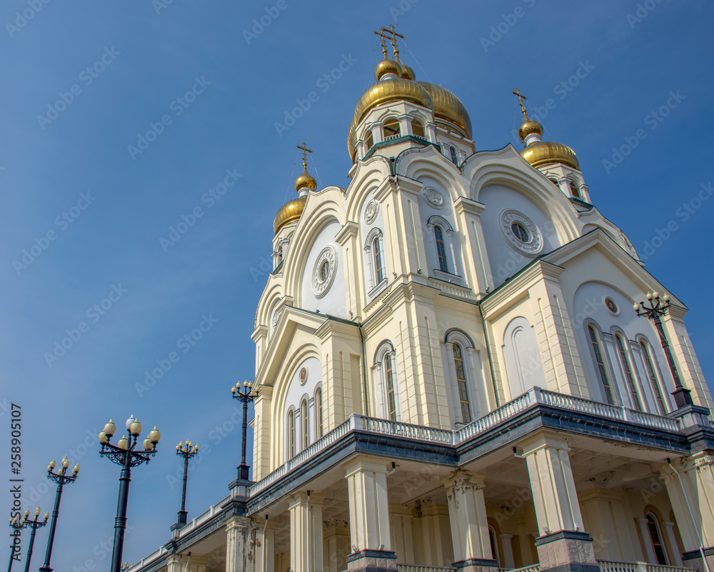 Russia. Khabarovsk. Spaso-Preobrazhensky Cathedral Russia. Khabarovsk. Spaso-Preobrazhensky Cathedral