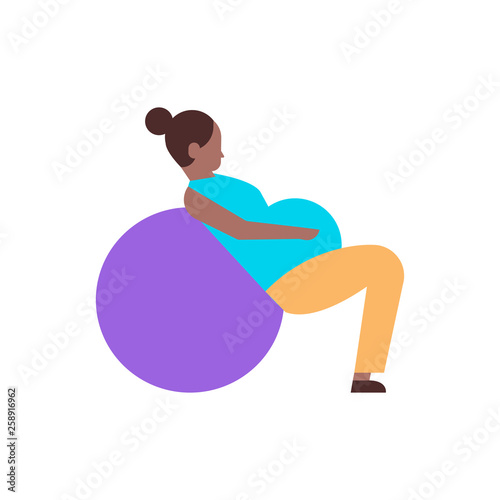 pregnant woman sitting on gymnastic ball doing yoga exercises african girl working out fitness pregnancy healthy lifestyle concept female cartoon character full length white background Stock Vector | Adobe Stock pregnant woman sitting on gymnastic ball doing yoga exercises african girl working out fitness pregnancy healthy lifestyle concept female cartoon character full length white background Stock Vector | Adobe Stock