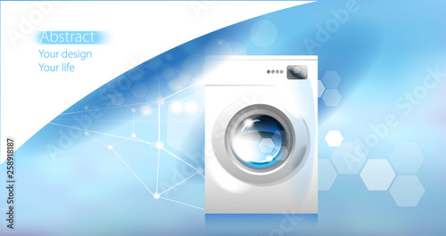 Washer. Modern household appliances