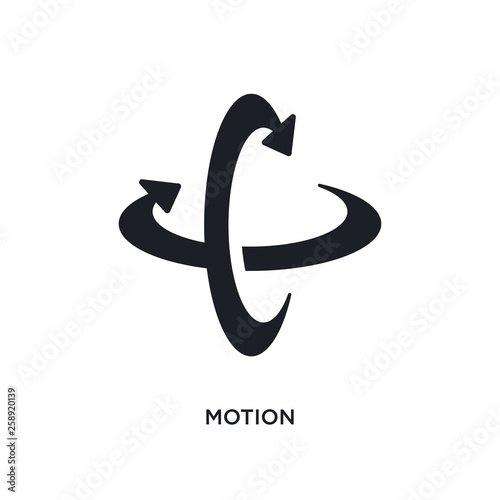 black motion isolated vector icon. simple element illustration from augmented reality concept vector icons. motion editable black logo symbol design on white background. can be use for web and
