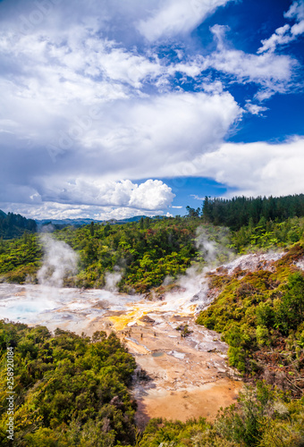 Orakei Korako geothermal area Taupo Volcanic Zone Northern Island New Zealand