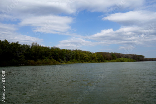 A serene spring day on the Danube River © Iordache