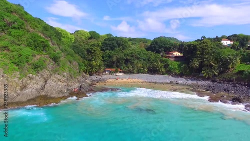 Beautiful beach in Brazil - Record by drone - Nice view