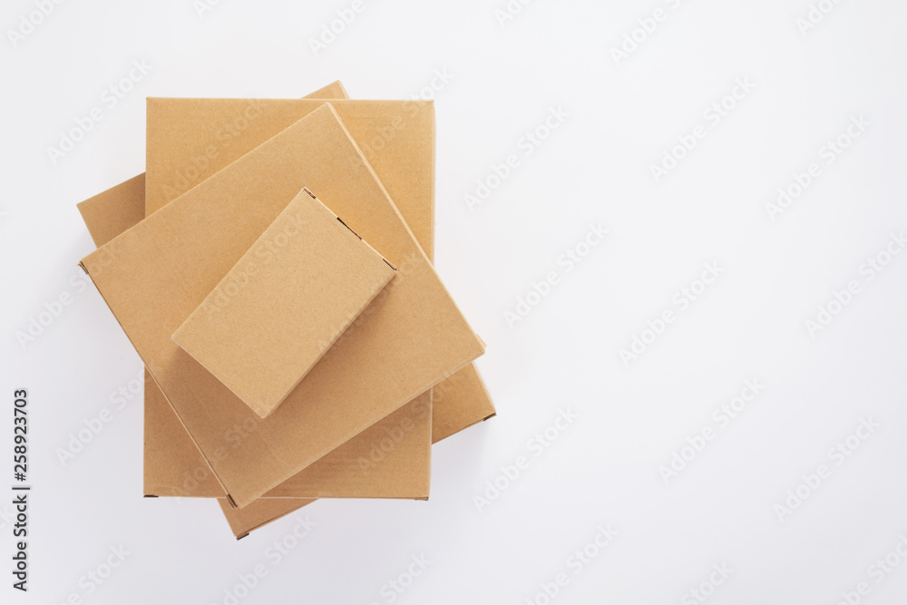 cardboard box on white background cardboard box on white background