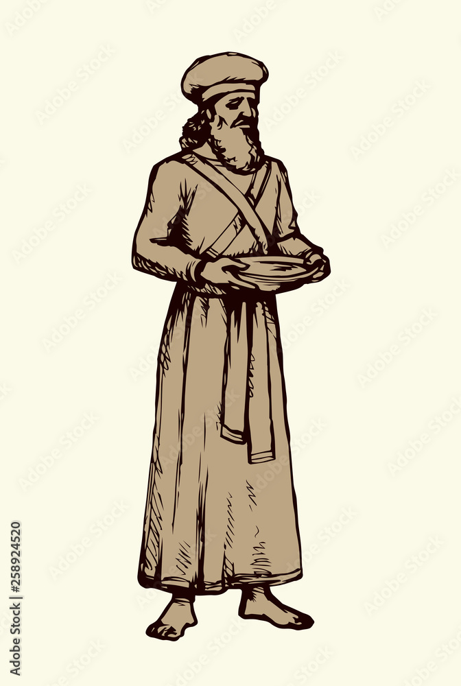 High Priest. Vector drawing