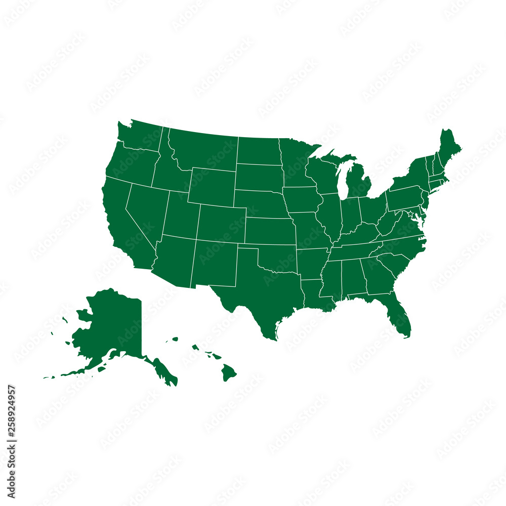 USA map - Vector
