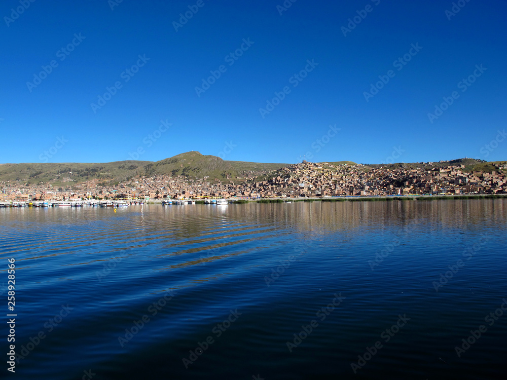 Titicaca Lake, Puno, Peru, Bolivia, Altiplano, Andes, Indians