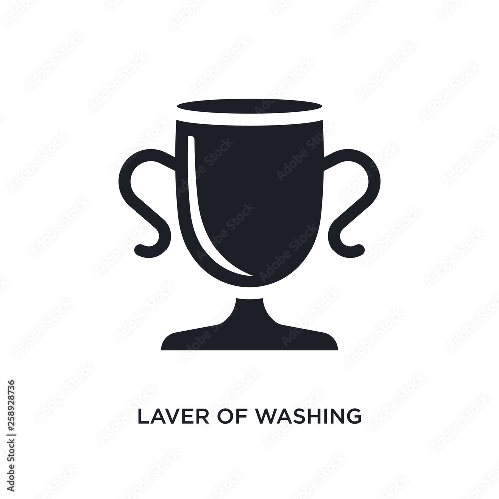 black laver of washing isolated vector icon. simple element illustration from religion concept vector icons. laver of washing editable logo symbol design on white background. can be use for web and black laver of washing isolated vector icon. simple element illustration from religion concept vector icons. laver of washing editable logo symbol design on white background. can be use for web and