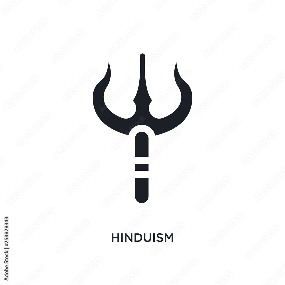 black hinduism isolated vector icon. simple element illustration from religion concept vector icons. hinduism editable logo symbol design on white background. can be use for web and mobile black hinduism isolated vector icon. simple element illustration from religion concept vector icons. hinduism editable logo symbol design on white background. can be use for web and mobile