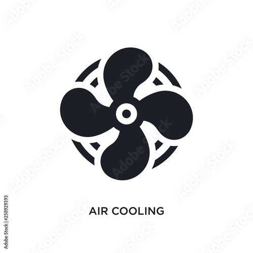 Bilde på lerret black air cooling isolated vector icon