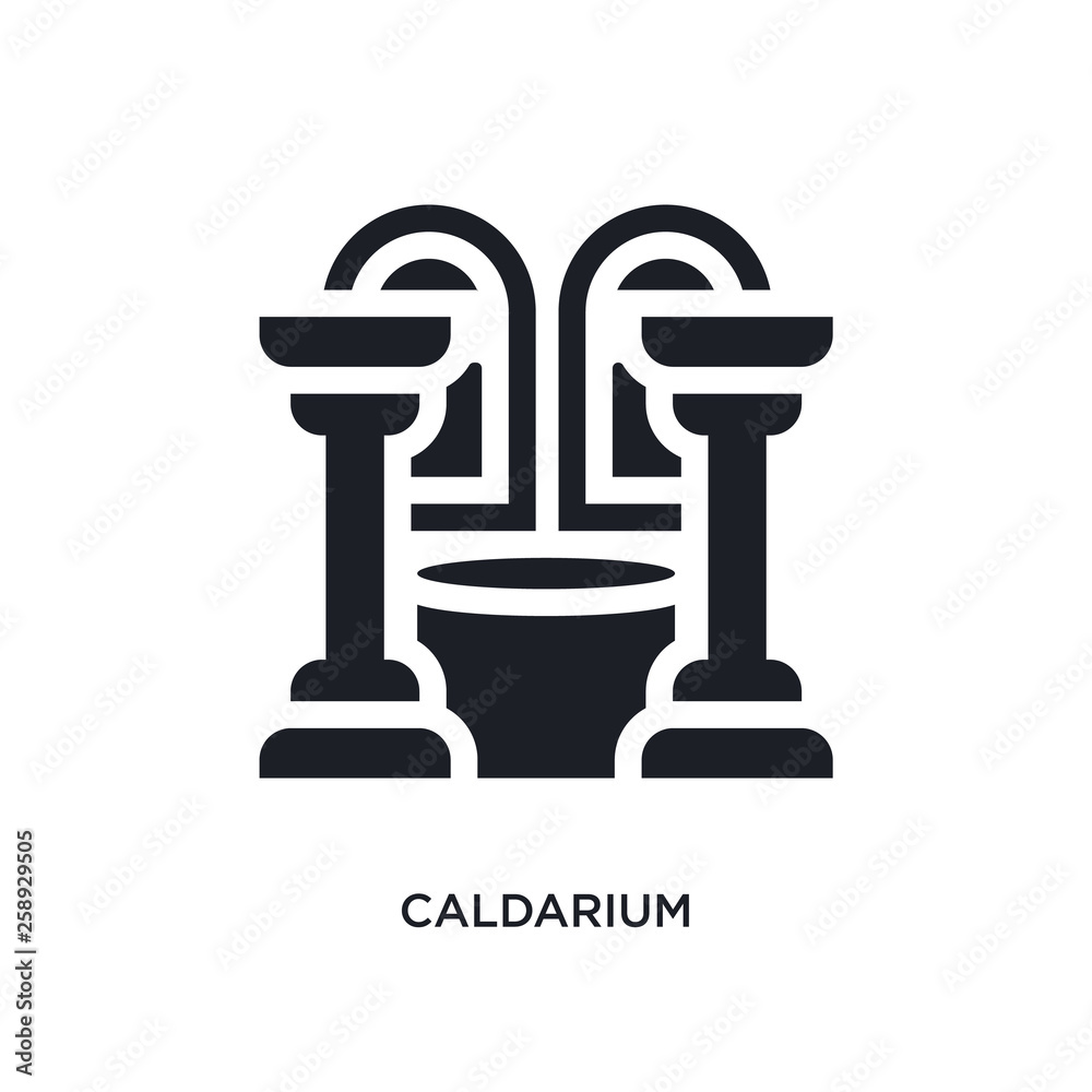 black caldarium isolated vector icon. simple element illustration from sauna concept vector icons. caldarium editable logo symbol design on white background. can be use for web and mobile black caldarium isolated vector icon. simple element illustration from sauna concept vector icons. caldarium editable logo symbol design on white background. can be use for web and mobile