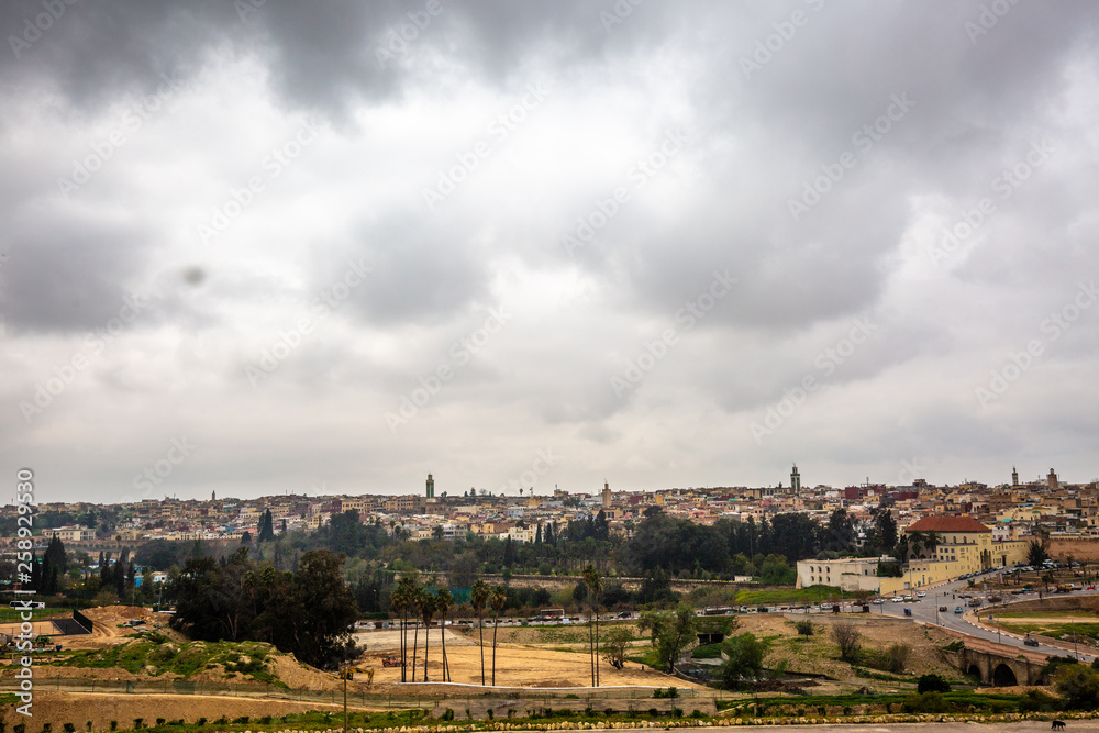 Panoramic view of Meknes