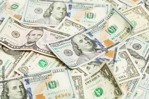 Dollar money cash background. US Dollars banner background