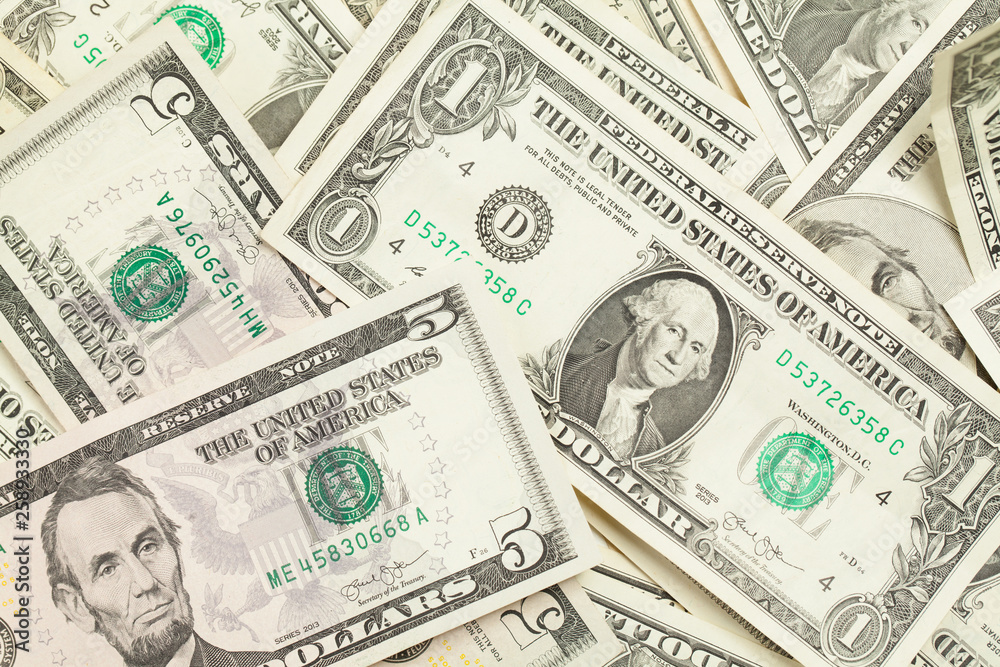 Cash US dollar background. American Dollars money Cash US dollar background. American Dollars money