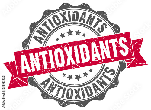 antioxidants stamp. sign. seal
